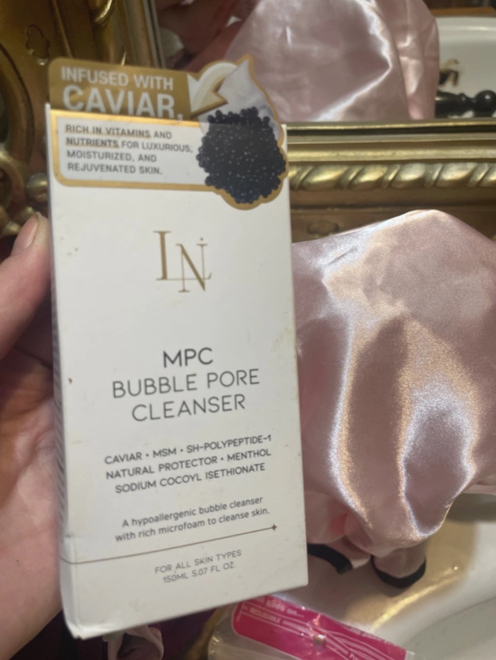 IN MPC Bubble Pore Cleanser - White & Gold Packaging